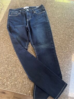 Dear John Gisele High Rise Skinny Cameron Wash Size 28 Stretch Classic Logo EUC